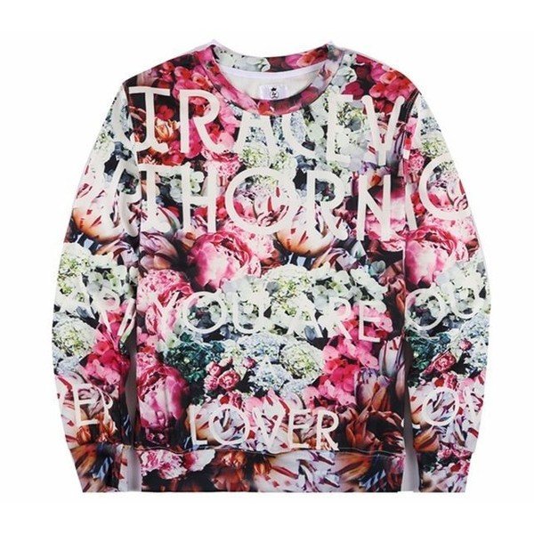 アート シャツ 長袖 花だらけ Mサイズ 花柄 総柄 トレイシーソーン MI-ARTSH-125-M [ファッション][送料無料(一部地域を除く)]