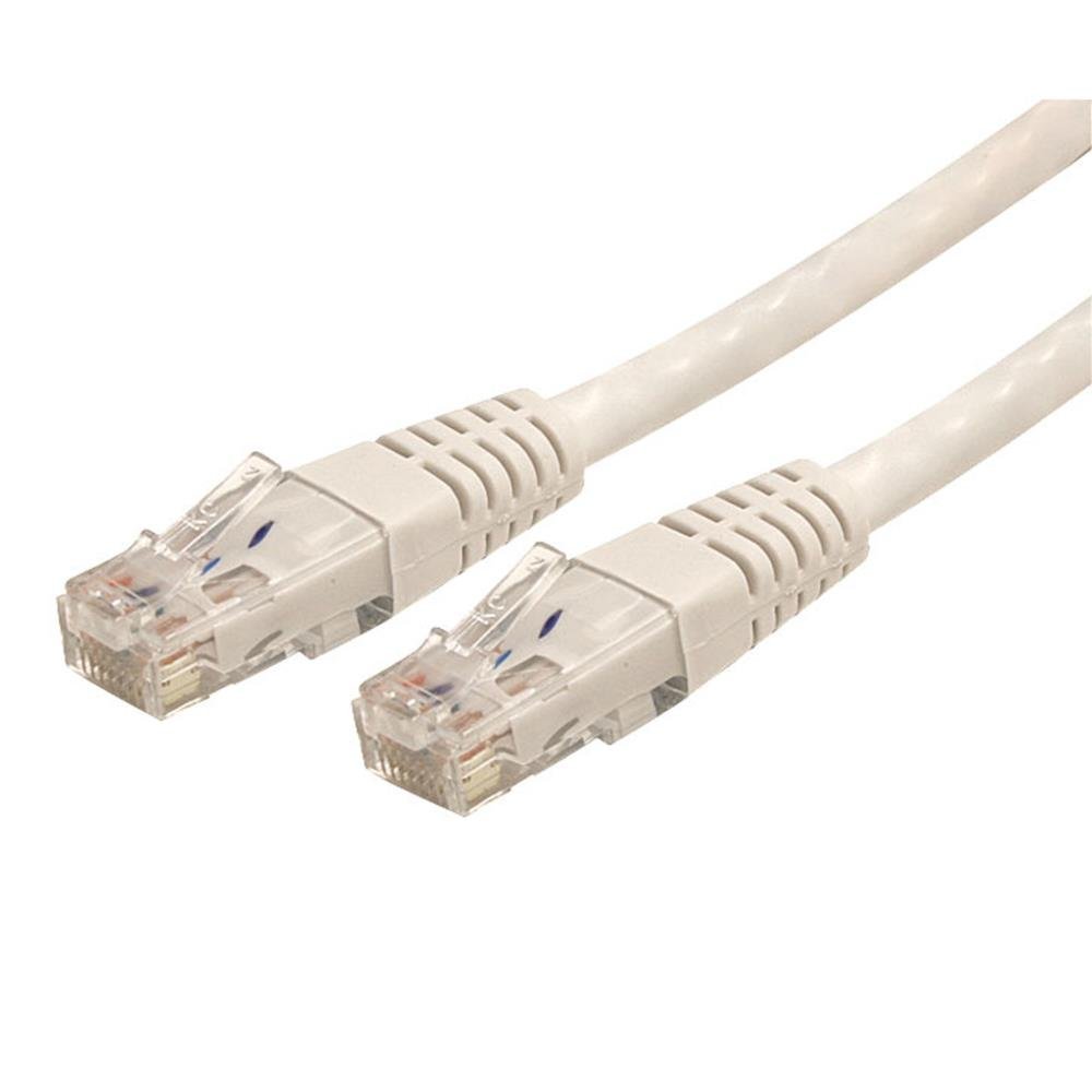 スターテック.com Cat6対応LANケーブル 《4.5m》 《ホワイト》 カテゴリ6対応イーサネットケーブル RJ45コネクタ C6PATCH15WH[ゆうパケット発送、送料無料、代引不可]