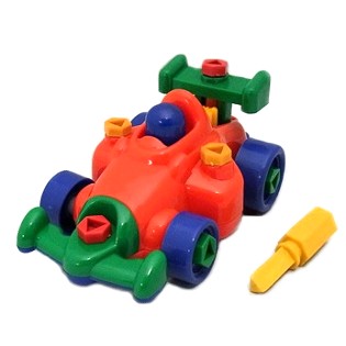 組立ブロック ドリルファン F-1カー 組み立て おもちゃ 知育玩具 車