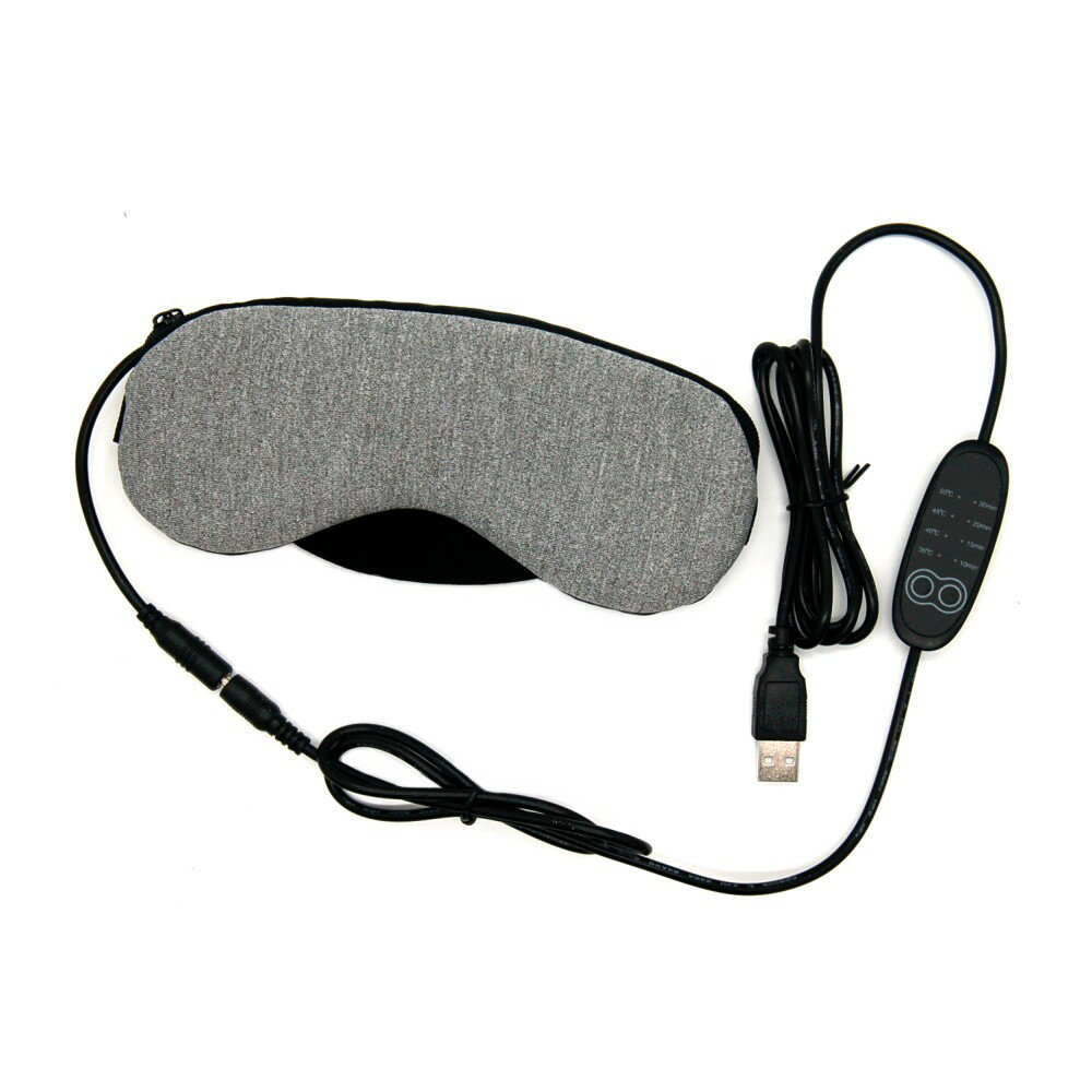 USB 電熱式 ホットアイマスク 商　品　説　明 ラベンダーには目をリフレシュ、睡眠を向上させます。 内蔵ヒーターだから、目を温めて 目元の血行を促進し、目の疲れ、目のクマ 眼精疲労を緩和します。 ホットアイマスクを利用することで 眼精疲労からくる肩こりや頭痛の改善に効果がある。 【繰り返し使用可能】 カバーは外して手洗いOK！ 肌に直接触れるので、清潔に保てるのが嬉しいですね。 【USB電熱式】 外出先でもUSBポートさえあれば すぐに使うことができる電熱式ホットアイマスク。 【安心のタイマー設定】 10分または30分で自動的にオフになるタイマー付き ※取扱説明書にPUレザーの記載がある場合がございますが、実際の商品にPUレザーは使用されていません。 商　品　仕　様 加熱温度 35℃-50℃(室温20℃) 使用時間 推奨時間15-30分 定格出力 5W 定格電圧 5V(USB)1A 素材 フランネル サイズ 195×105mm 重量 77g 保　証　に　つ　い　て この商品には、メーカー保証がございません。 初期不良品の場合のみ、商品到着から1週間以内であれば弊社で対応いたしますので、ご連絡ください。 注　意　事　項 ●こちらの商品は、新品です。 ●モニター環境により、実際のカラーと異なって見える場合がございます。　 ※商品の発送は定形外郵便での発送となります。（代引支払は不可、荷物の追跡不可）※この商品は運送便の都合上、化粧箱を外して簡易包装で発送する場合がございます。プレゼント用にご購入される場合はご注意願います。＜定形外郵便に関する注意事項＞ 　　・ 定形外郵便に関しては基本的にポストに投函する為、 配達時に何らかのトラブル等が有り、万一、購入された商品が配送事故・紛失・破損等によりお手元に届かない場合でも弊社は責任を負いかねますので予めご了承下さい。（配送中の事故等は、免責とさせて頂きます。） 　　・ 定形外郵便に関しては代金引換払い及び時間指定サービスはご利用頂けません。 　　・ 通常便と比べると到着までに時間がかかります。 　　・ 伝票番号による荷物の追跡を行うことはできません。