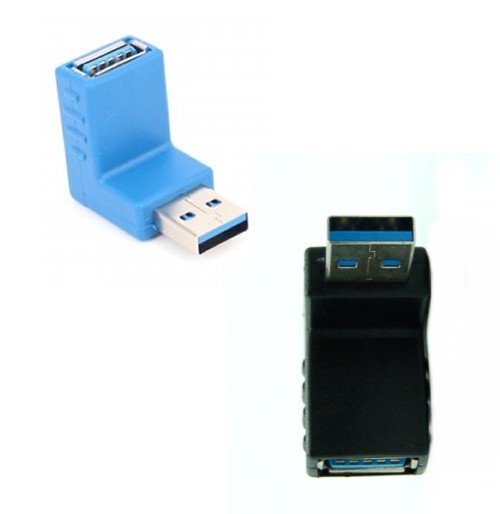方向変換アダプター USB3.0 《下向き》 Aメス-Aオス 90度[定形外郵便、送料無料、代引不可]