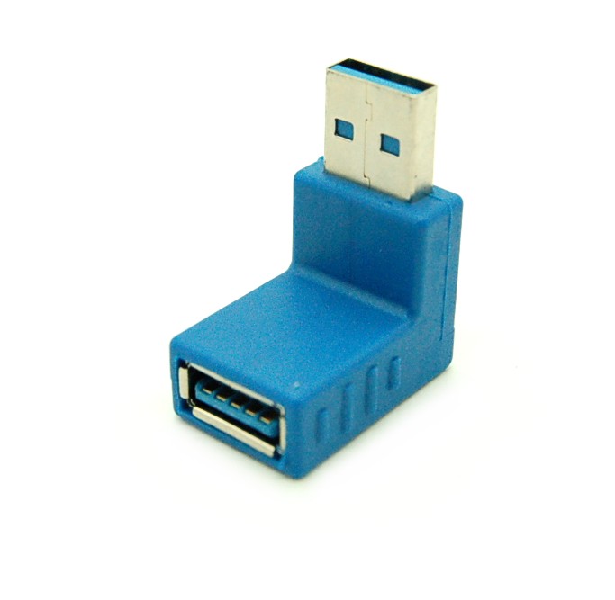 L型90度 USB3.0 方向変換アダプター 《下向き》[定形外郵便、送料無料、代引不可]