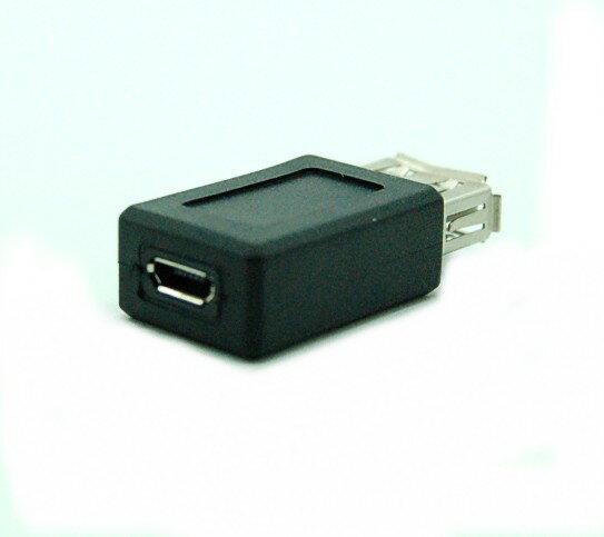 microUSB メス - USB-A メス USB変換アダプター[定形外郵便、送料無料、代引不可]