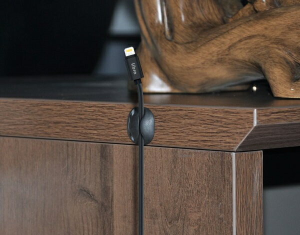 Libra ケーブルホルダー5P 《黒》 《ブラック》 ケーブル整理 固定 まとめ LBR-CH5PBK[ゆうパケット発送、送料無料、代引不可]