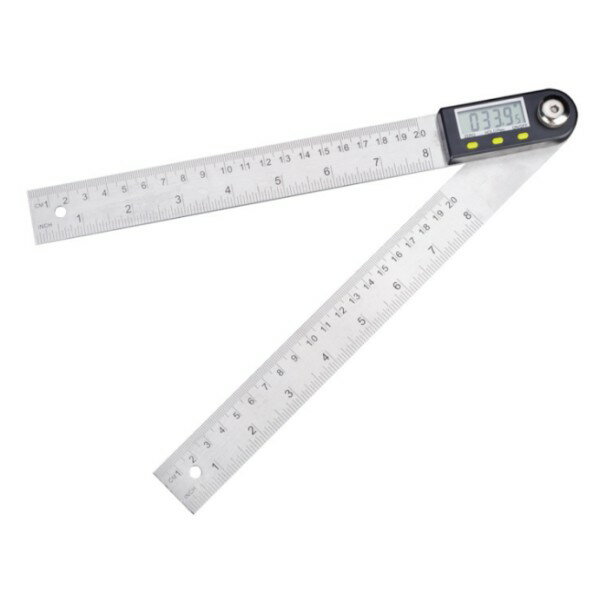 20cm デジタル角度計 分度器 定規 200mm 防水 測定 測量[送料無料(一部地域を除く)]