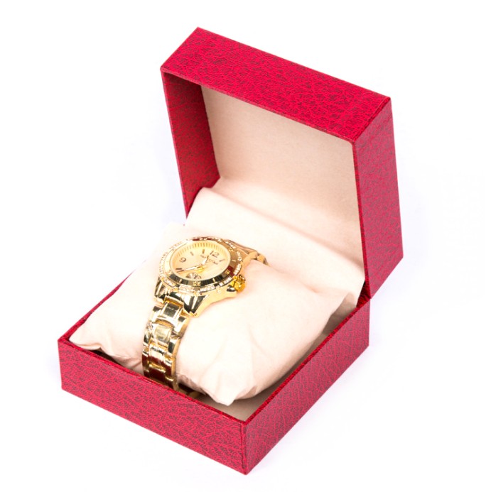 腕時計 収納ボックス 《レッド》 1本用 プレゼント用 ギフト ボックス 腕時計ケース 収納ケース 保存箱[定形外郵便、…
