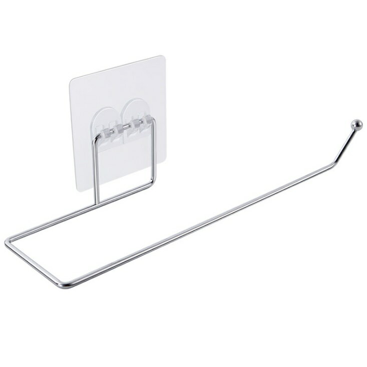 粘着式タイプ キッチンペーパーラック キッチンペーパーホルダー ハンガー 収納 タオル掛け[定形外郵 ...