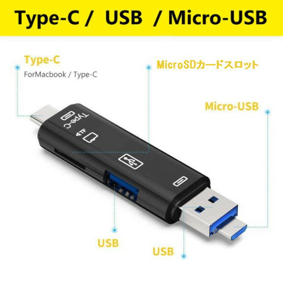3in1 多機能カードリーダー 《ホワイト》 ...の紹介画像2