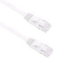 Cat6 LANケーブル 《ホワイト》 《0.5m》 カテゴリ6e フラット 薄型 LANケーブル[定形外郵便、送料無料、代引不可]