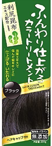 ふんわり仕上がるカラートリートメント 《ブラック》 200g[送料無料(一部地域を除く)]