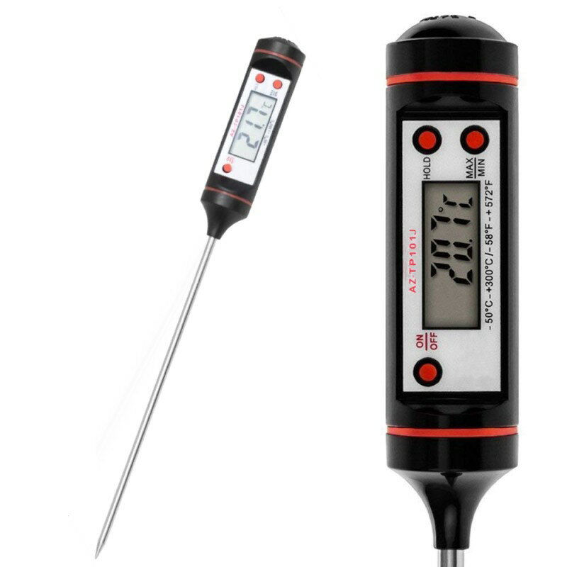 デジタル クッキング 食品 温度計 温度測定 ロング 料理温