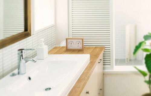 RHYTHM(リズム) A Series A6 温湿度計 ライトブラウン 9CZ205SR06[送料無料(一部地域を除く)] [2]