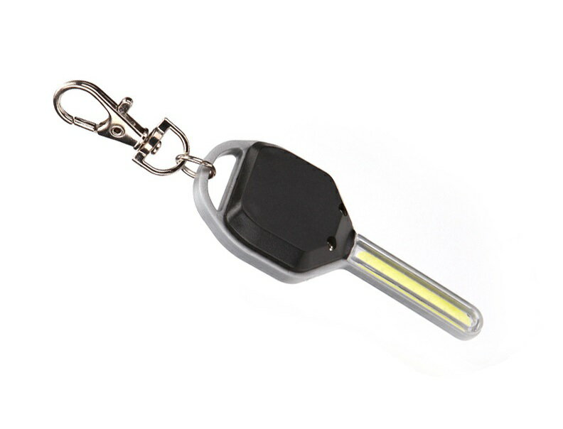 鍵型ナイトキーライト LED 《シルバー》 電池式 スタイリッシュ 手元ライト キーホルダー[定形外郵便、..