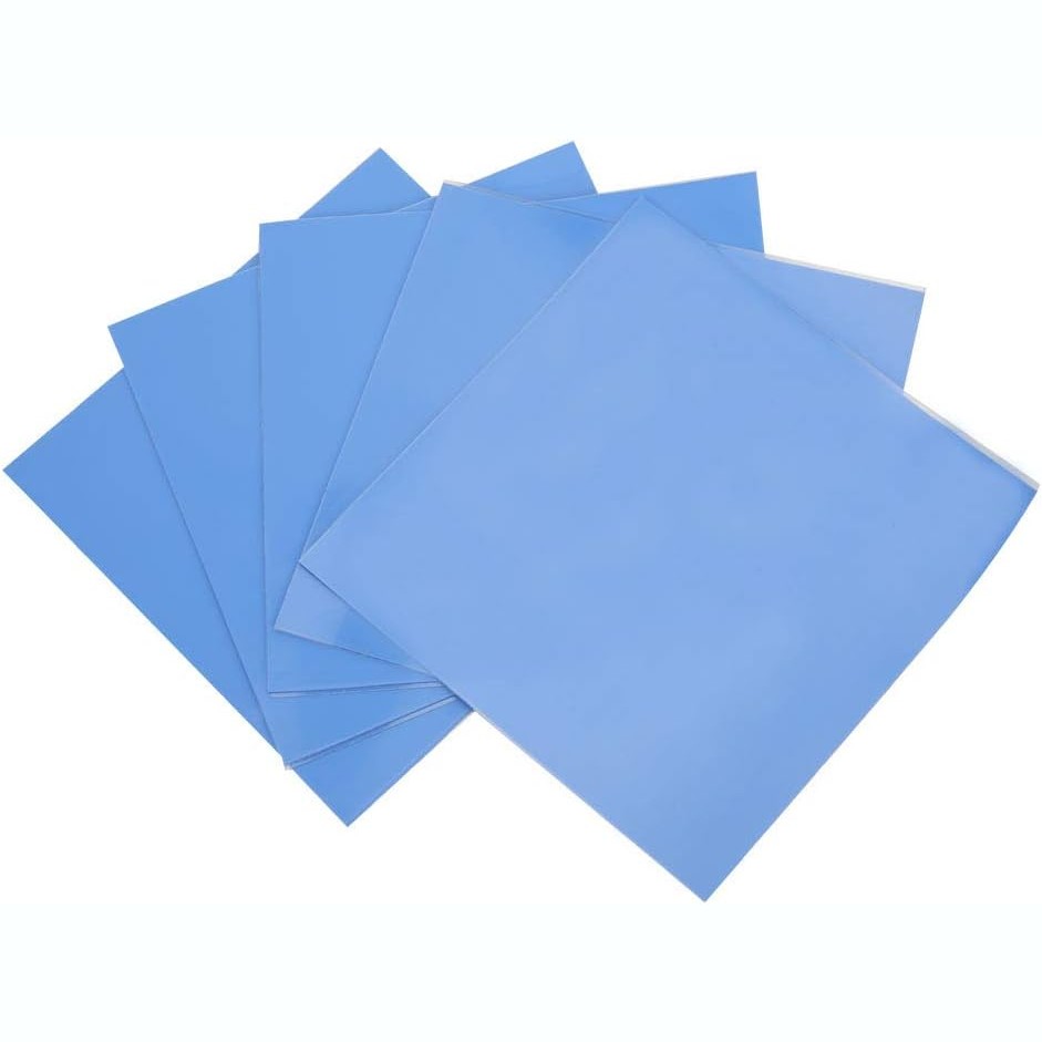 CPU冷却 シリコン サーマルパッド 放熱シート 5枚セット 10cmx10cm 0.5mm厚 ヒートシンク 熱伝導 放熱 シート[ゆうパケット発送、送料無料、...