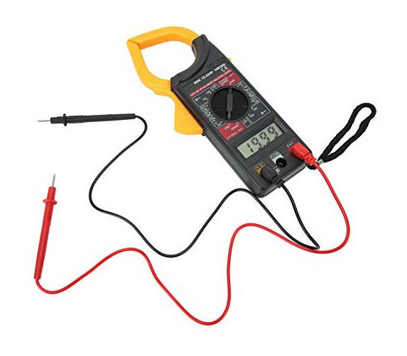 デジタルクランプメーター 電圧 電流 抵抗 測定 テスター[計測器][送料無料(一部地域を除く)]