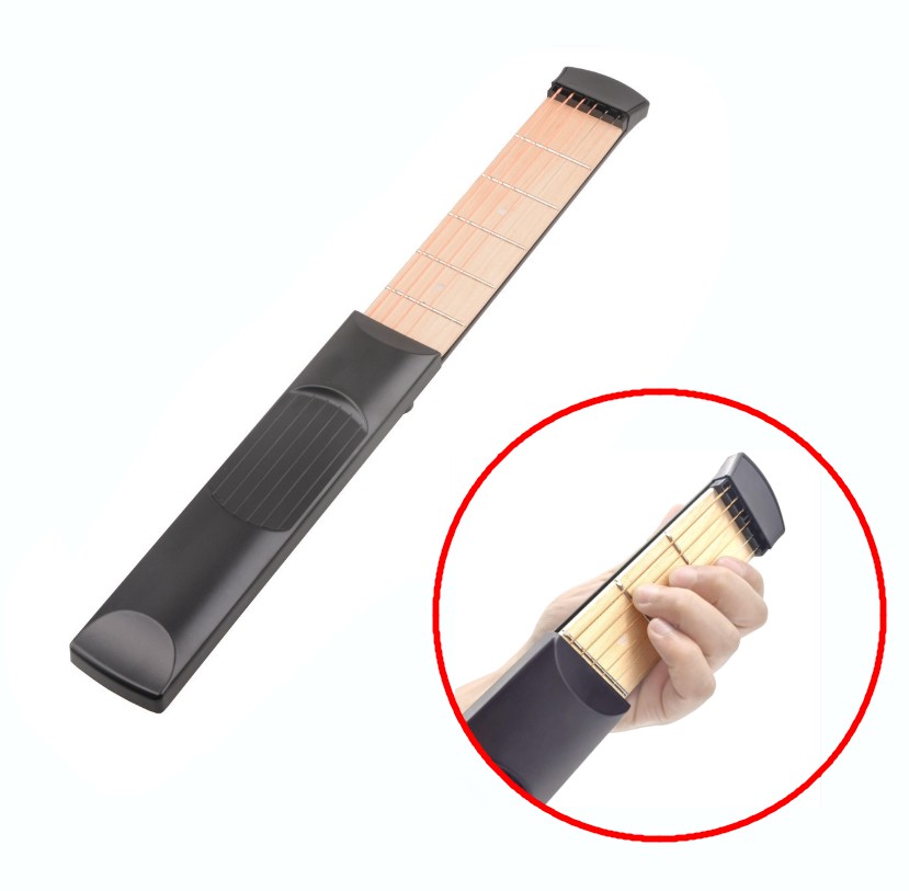 ポケットサイズ 練習用ギター 6弦 6フレット 収納バッグ付き[楽器][送料無料(一部地域を除く)]