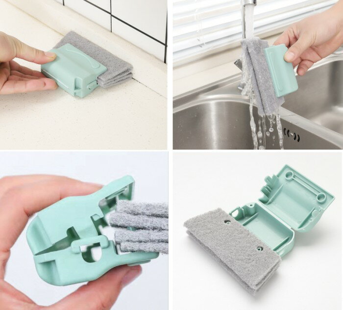 隙間ブラシ カラーランダム 窓掃除 溝掃除 ミニほうき スポンジ ほこり 汚れ落とし キッチン 台所 サッシ レール[定形外郵便、送料無料、代引不可] 2