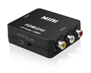 HDMI to RCA ѴС ԥ֥å С ݥå (AV / RCA3 / CVBS)[͹ء̵Բ]