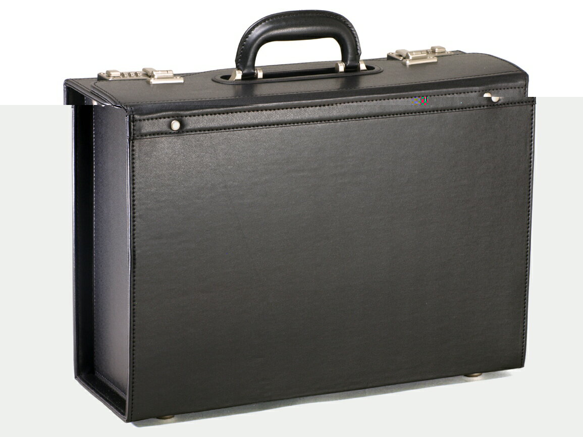 HR★☆フライトケース パイロットケース メンズ 合皮 46cm No20033-01 クロ [バッグ][送料無料(一部地域..