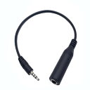 オーディオ変換ケーブル 4極 3.5mm(オス) - 6.35mm(メス) 6.35mmステレオ標準ジャック 4極3.5mmステレオミニプラグ[定形外郵便、送料...