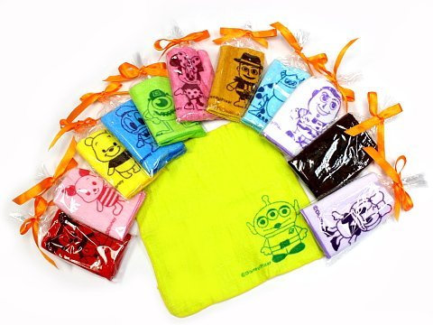 ディズニー ミニタオル 1枚入り リボン付き 20×20cm デイジー[ディズニー][定形外郵便、送料無料、代引不可]