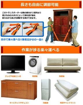 重い荷物も楽々♪トランスポーターバンド 家具移動 引越し 荷物運び[メール便発送、送料無料、代引不可] 【YDKG-kd】【smtb-KD】[新生活][便利]