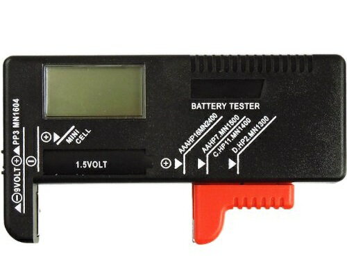デジタルバッテリーチェッカー 電池 残量チェッカー 測定[計測器][定形外郵便、送料無料、代引不可]