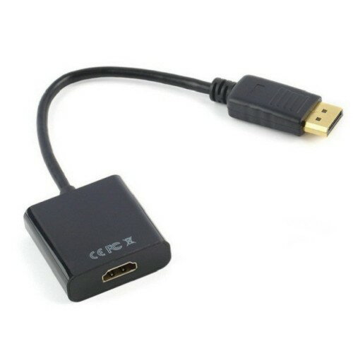 Display Port to HDMI 変換アダプター 《ブラック》 Display Port ディスプレイポート 変換 ケーブル[ケーブル類][定形外郵便、送料無料、代引不可]