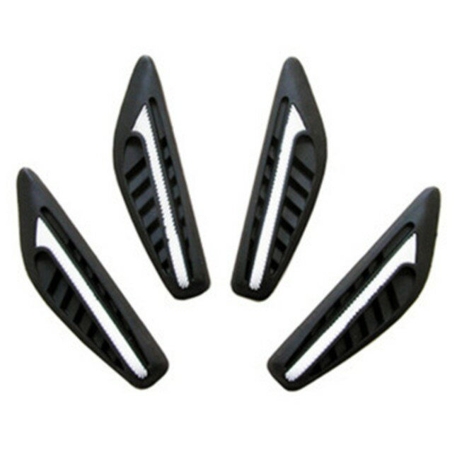 車用 ドアガード 4個セット(左2枚+右2枚) 《ホワイト》 簡単設置 傷防止 バックミラー ゴム素材 防水 ..