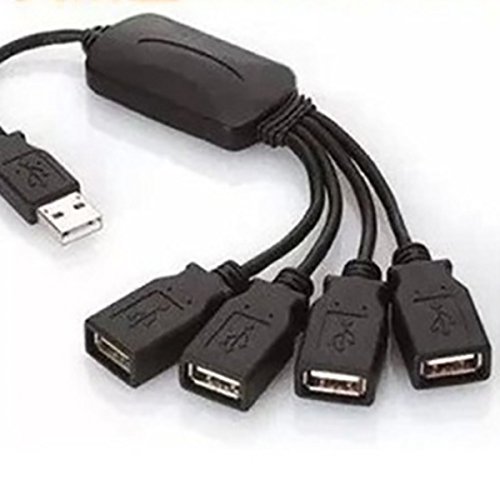 USB2.0/USBハブ 4ポート タコ足 四つ股[