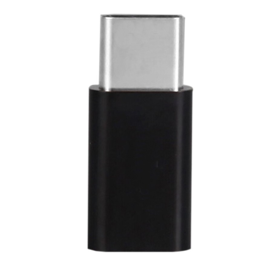 Micro USB to Type-C 変換アダプター 《ブラック》 USB3.1 急速充電 MicroUSB(メス) - USB Type-C(オス)[定形外郵便、送料無料、代引不..