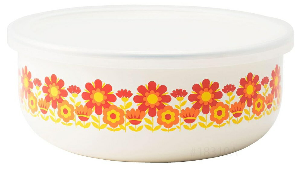 富士ホーロー(Fuji Horo) 丸型容器 18cm メモリーズ サンフラワー FJ-18CF SF[送料無料(一部地域を除く)]