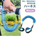 迷子防止紐 子供用 2.5m セーフティハーネス リストバンド ブルー 安全ベルト 軽量 360度回転 ベビー 旅行 公園 お出かけ対策[定形外郵便、送料無料、...