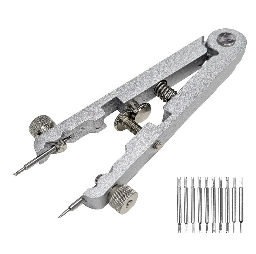 バネ棒外し 両つかみ式 工具 腕時計 ベルト調整器具 ベルト交換 修理 取り外し[ゆうパケット発送、送料無料、代引不可]