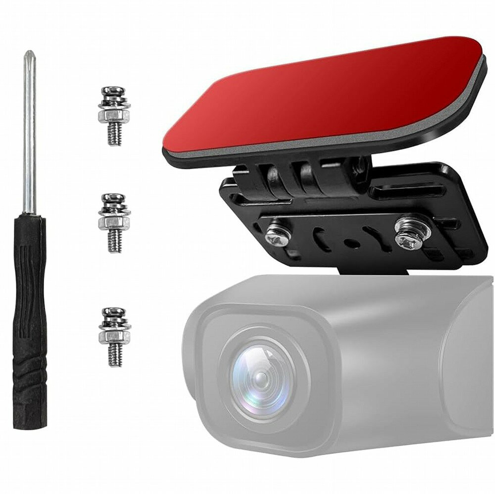 リアカメラ ステー バックカメラ取付用 ブラケット ドライブレコーダー スタンド ミラー ドラレコ 角度調整[定形外郵便、送料無料、代引不可]