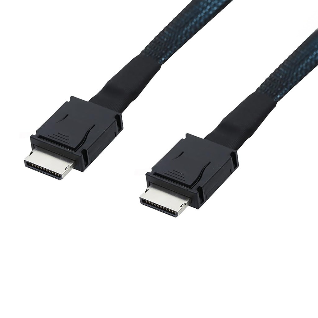 Rakuten - OCuLinケーブル SFF-8611 PCIe 50cm（SSD GPU接続用）[ゆうパケット発送、送料無料、代引不可]