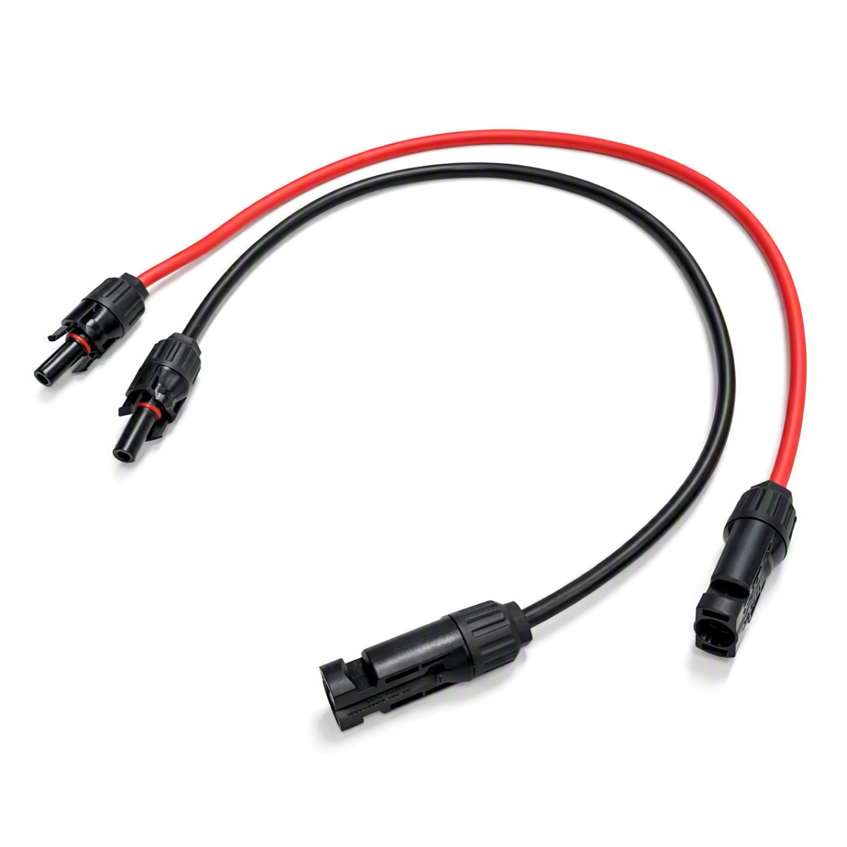 MC4 ソーラー延長ケーブル 赤黒セット 45cm 12AWG 4mm2 PV1-F 太陽光パネル用 MC4コネクタ[ゆうパケット発送、送料無料、代引不可]