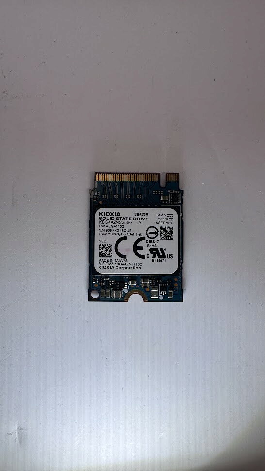[中古]KIOXIA キオクシア TOSHIBA 東芝 KBG4AZNS256G 256GB M.2 2230 SSD PCIe Gen...