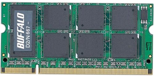 中古品 BUFFALO メモリ D2/N667-512M DDR2 SDRAM(PC2-5300)DIMM ノート用 その他PC 【中古】 定形外郵便 送料無料 代引不可