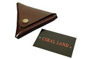 CORAL LAND(コーラルランド) 日本製/三角コインケース 財布 小銭入れ チョコ 72169-04 メンズ レディース[バレンタイン][財布][ギフト][定形外郵便、送料無料、代引不可]