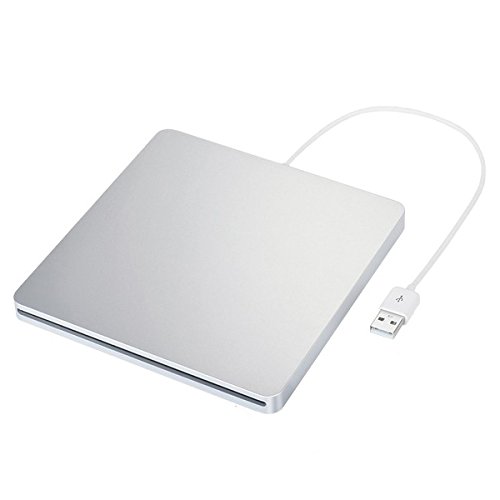 USB2.0対応 ポータブルDVDドライブ/スロットイン CD-RW/DVD-RW Windows/Mac両対応 USBケーブル付き 超薄型[送料無料(…