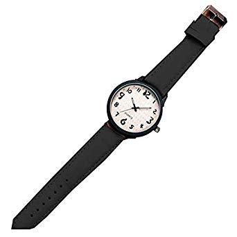 腕時計 時計 レトロカジュアルウォッチ 《ブラック》 レディース[定形外郵便、送料無料、代引不可]