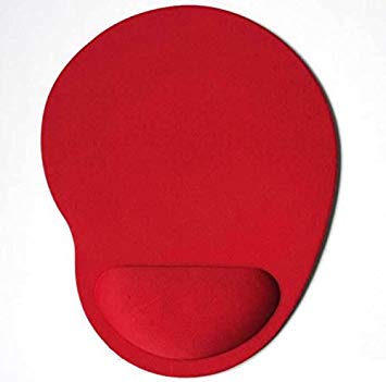 低反発 リストレスト付き マウスパッド 《レッド》 疲労軽減 腕 手首 手 疲れ[その他PC][定形 ...