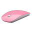 極薄 マウス 《ピンク》 無線 光学式ワイヤレスマウス 2.4GHz USB【smtb-KD】[その他PC][定形外郵便、送料無料、代引不可]