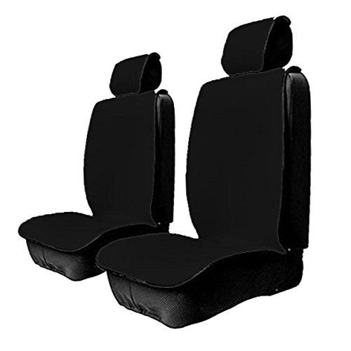 Rakuten - 車用シートカバー 運転席&助手席2つセット 《ブラック》[送料無料(一部地域を除く)]