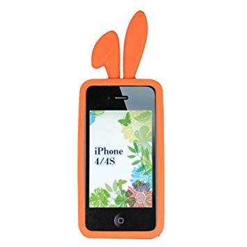 TMY iPhone4/4S用カバー カラーコレクション ロップイヤー オレンジ CV-02OR [iPhone・ipad][199円ケース][消耗品][定形外郵便、送料無料、代引不可]