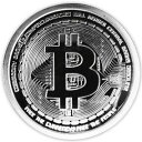 イミテーション ビットコイン 銀貨 シルバー bitcoin風