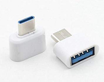 OTG対応 USB-A to USB Type-C 変換アダプター 《ホワイト》[定形外郵便、送料無料、代引不可] a_usb