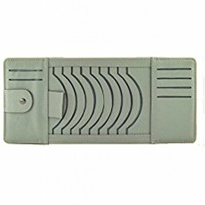 カートゥルー 《グレー》 収納 車載 CDケース カード入れ サングラスケース メガネ ペン サンバイザー[..