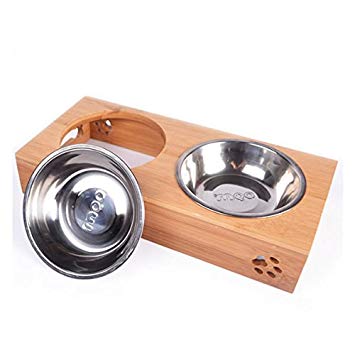 Rakuten - ステンレス ペットフードボール 《Mサイズ》 ヘルニア防止 犬 猫 ボウル 食器 皿[送料無料(一部地域を除く)]